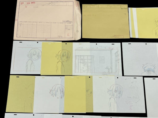 El Cazador de la Bruja (The Hunter of the Witch):  ED Ellis genga + douga + layout lg lot