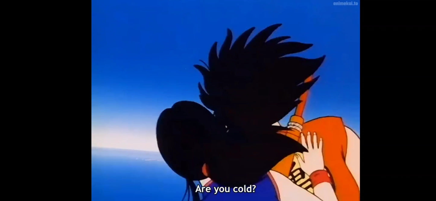 Dragonball z: Goku + Chichi on Kintoun/Nimbus animation genga 9 pc