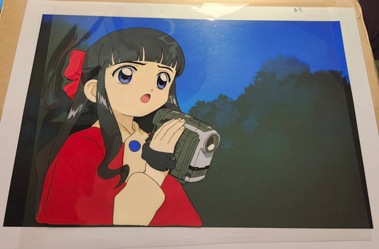 CardCaptor Sakura the movie: Tomoyo Daidouji animation cel +background