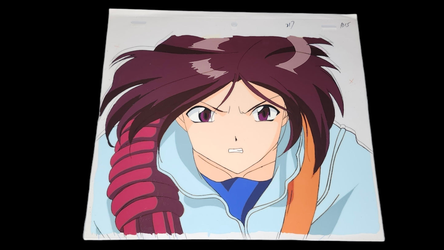 You're Under Arrest:  Natsumi Tsujimoto &  Chief Kachou animation cel 3 pc