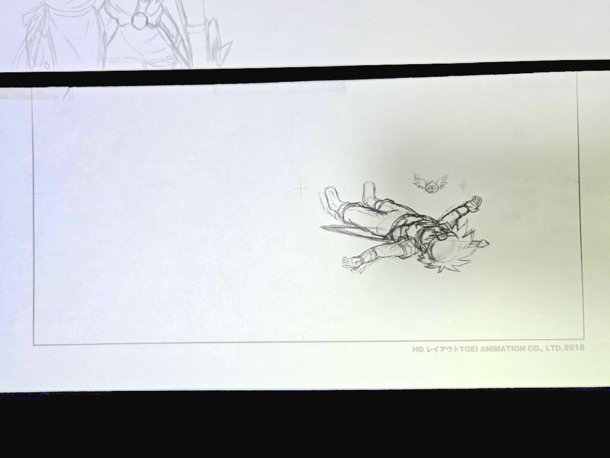 Dragon Quest The Adventure of Dai: Dai & Gomechan animation genga