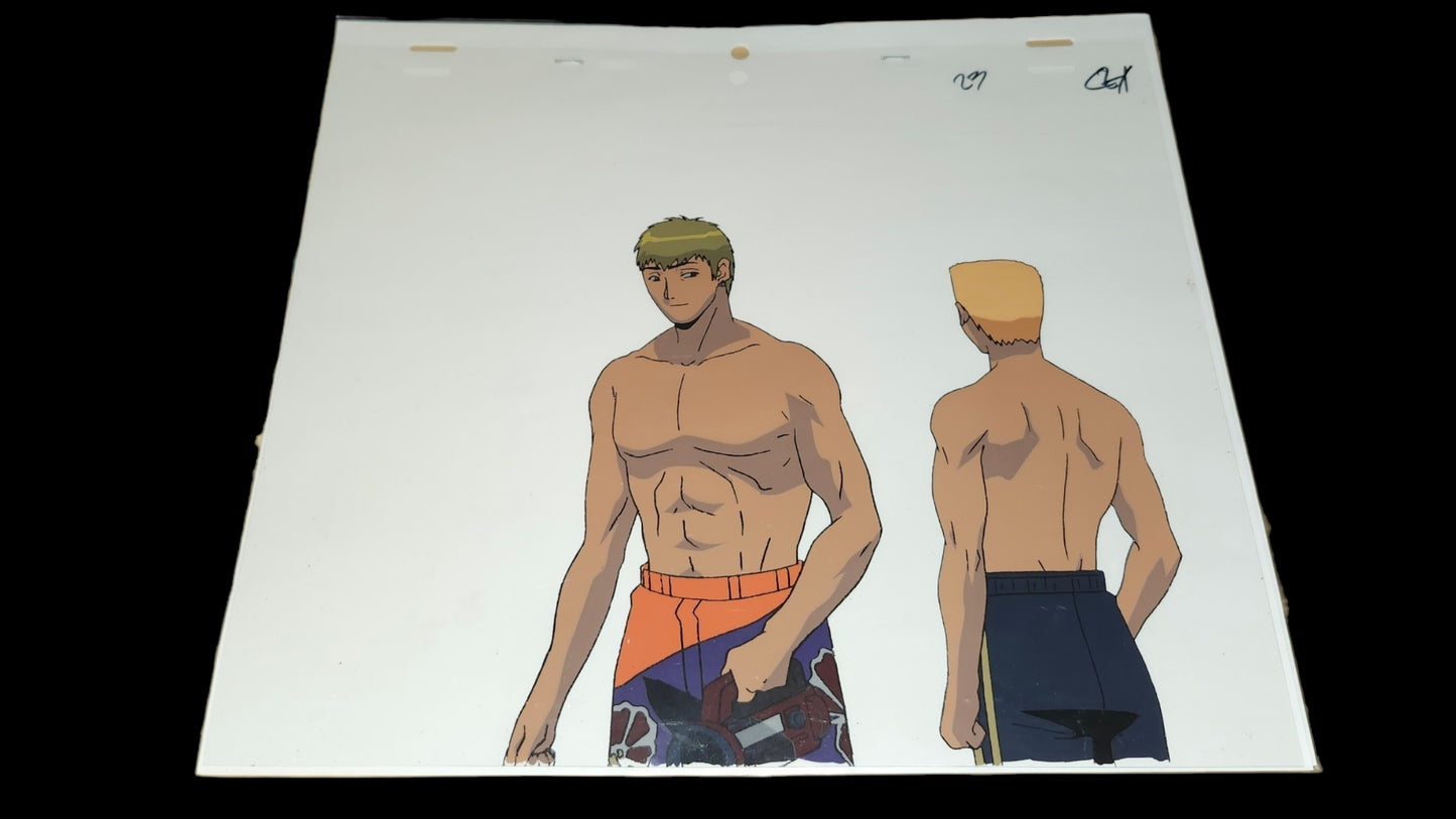 GTO Great Teacher Onizuka: Onizuka & Murai swim suit Animation Cel