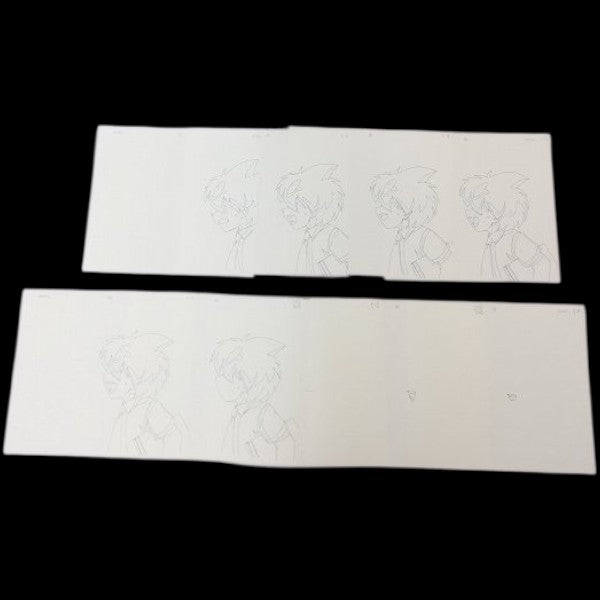 Beyblade VForce: Hiromi Tachibana (Hilary) & Kyouju (Kenny or "Chief) animation genga/douga huge lot
