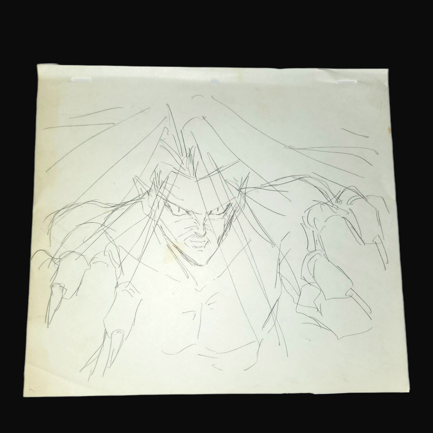 Yu Yu Hakusho: Raizen vs Yusuke animation layout genga pan set 8 pc Yoshihiro Togashi (Rare)