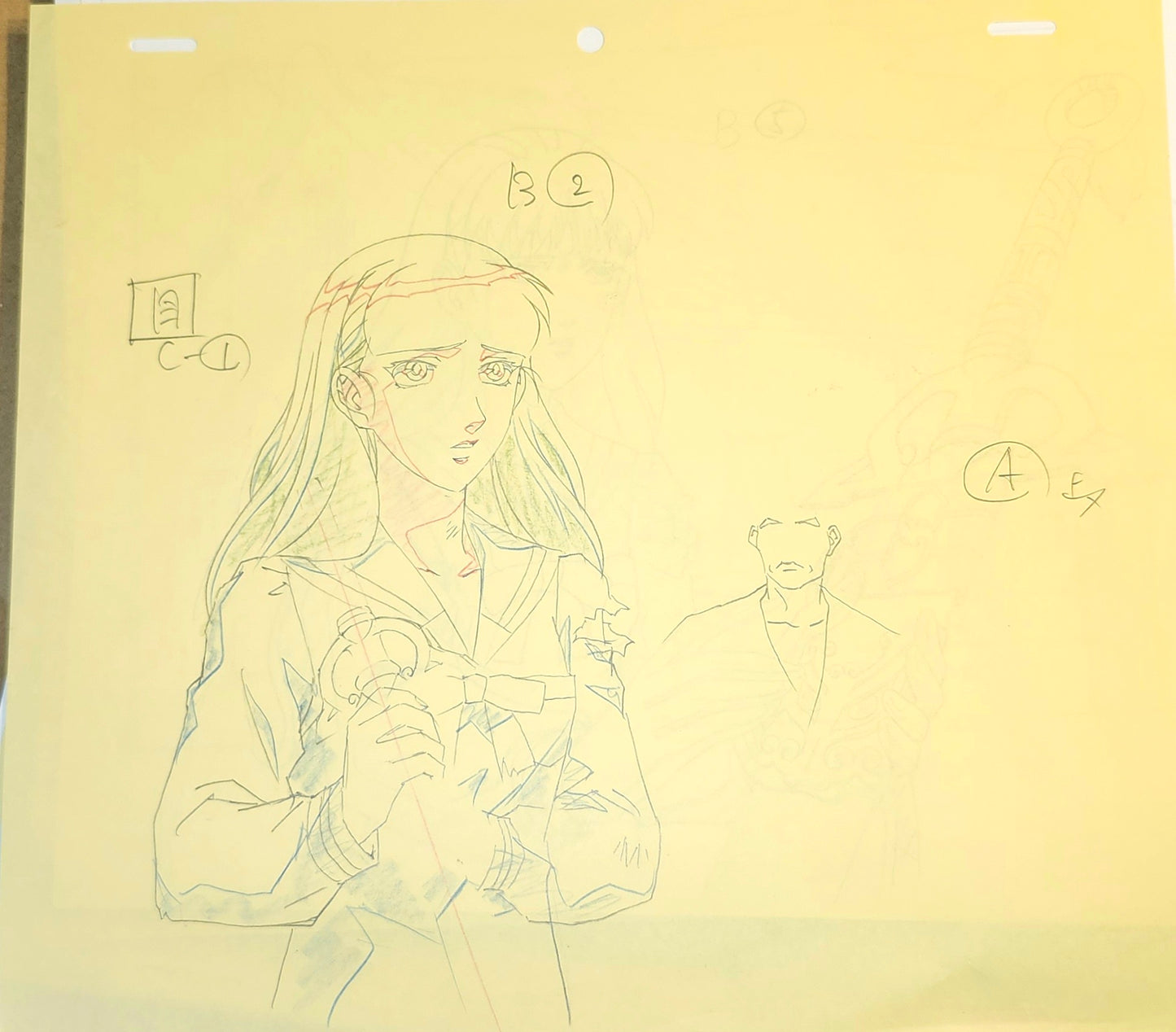 The Twelve Kingdoms Youko Nakajima animation genga set of 5