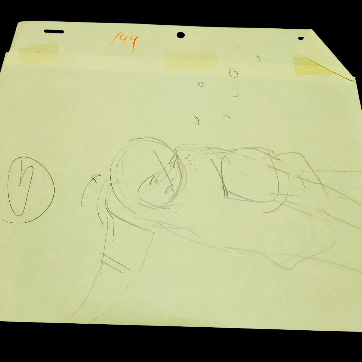 GTO Great Teacher Onizuka: Yoshikawa saving Uehara Animation genga set w timesheets