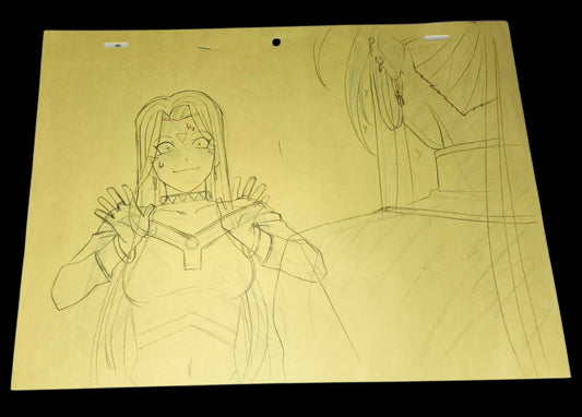 Ah My Goddess! Urd animation genga 7 pc set w handdrawn background layout