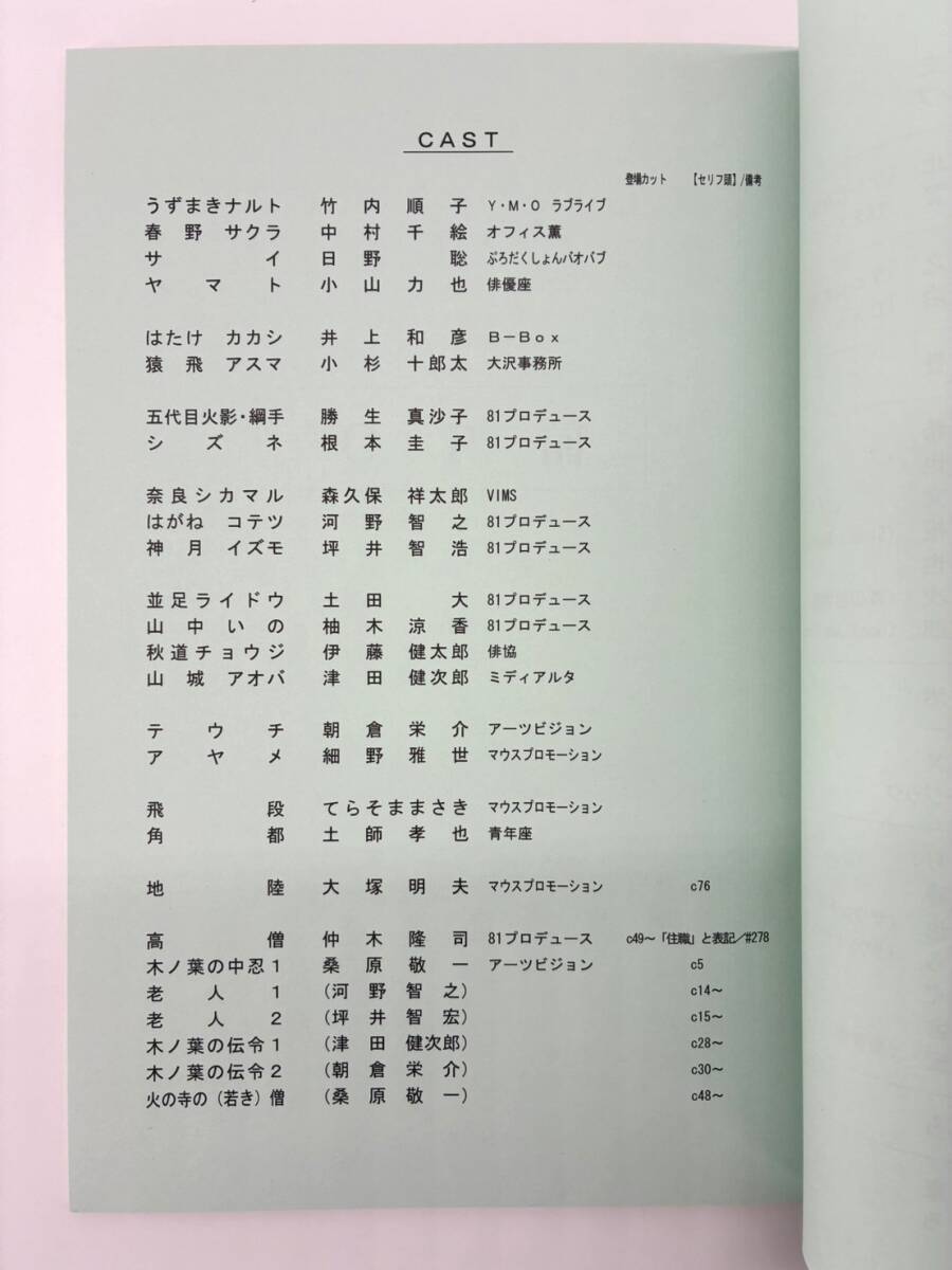 Naruto Shippuden #295 original studio script