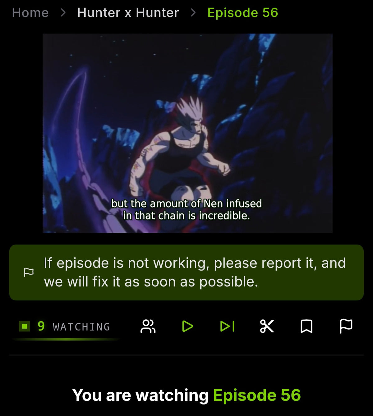 Hunter X Hunter: Uvogin vs Kurapika animation Cel