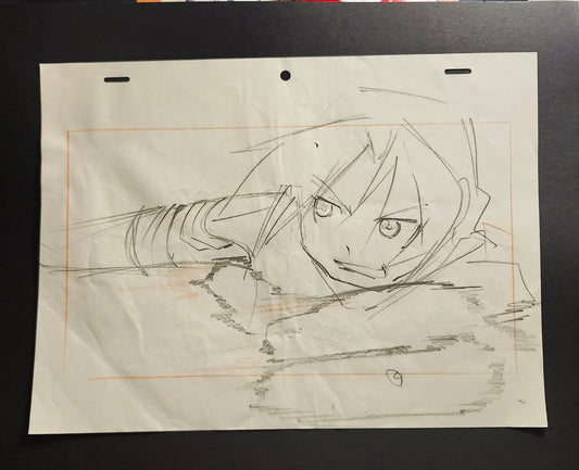 Fullmetal Alchemist key animation Genga Ed vs. Fu scene #5