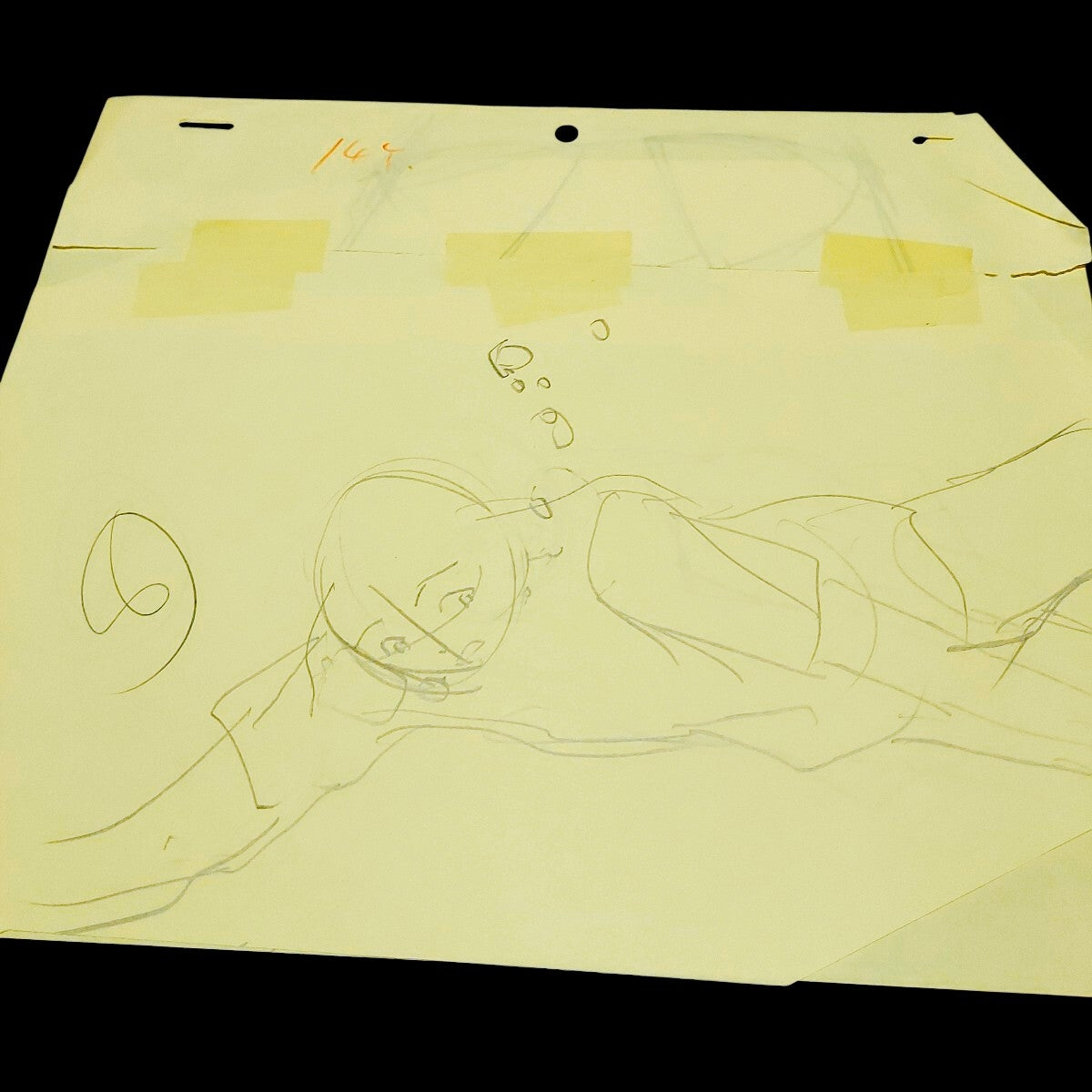 GTO Great Teacher Onizuka: Yoshikawa saving Uehara Animation genga set w timesheets