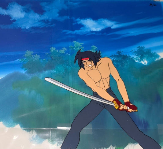Mobile Fighter G Gundam: Domon Kasshu animation cel