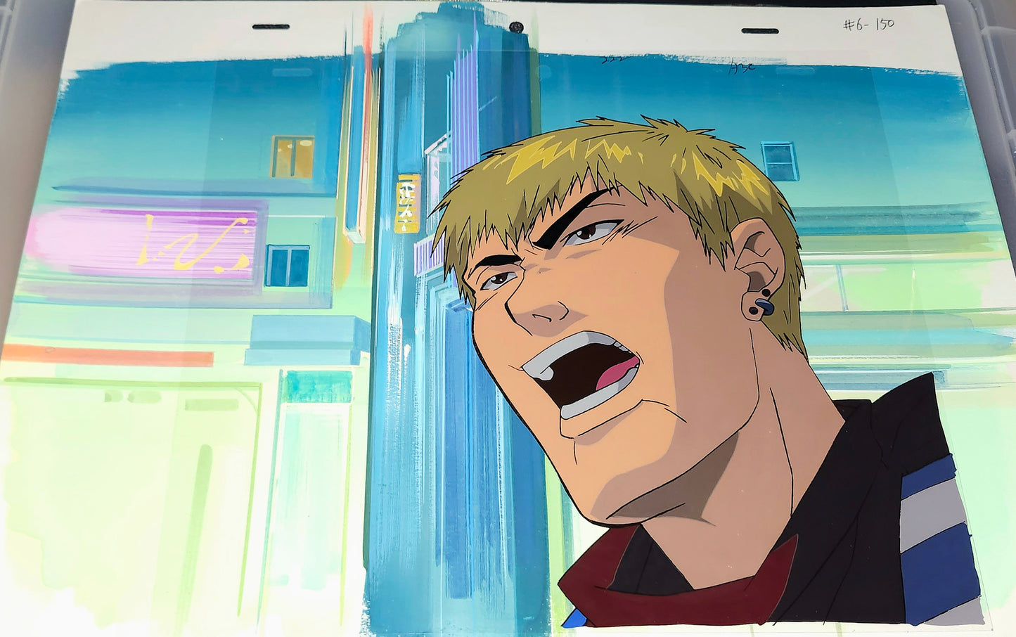 GTO Great Teacher Onizuka: Onizuka Animation Cel + background 3pc
