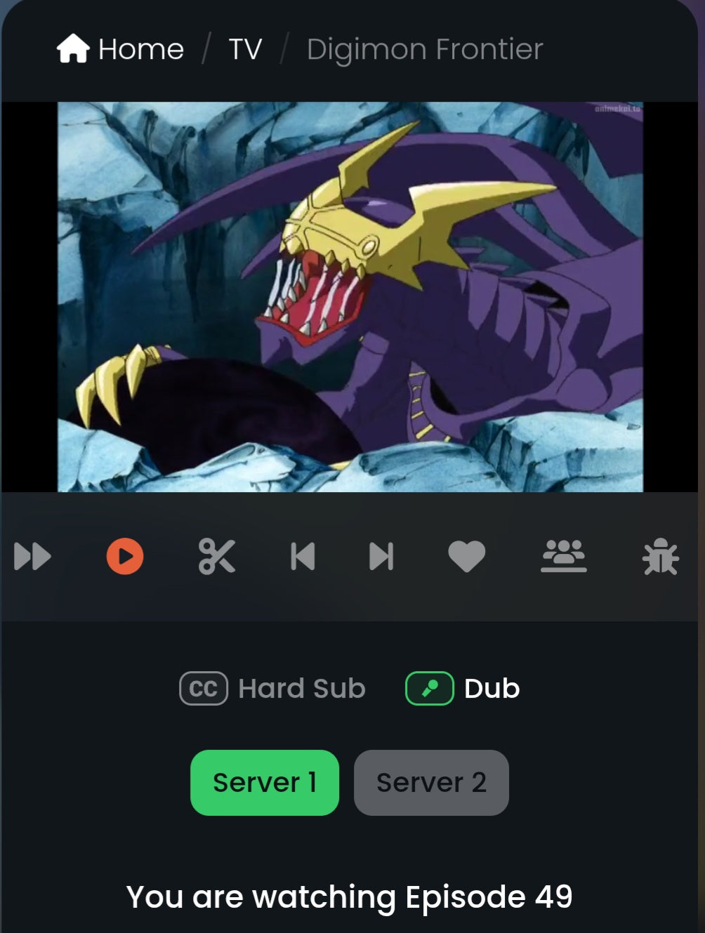 Digimon Frontier Lucemon Satan mode animation douga 3 piece