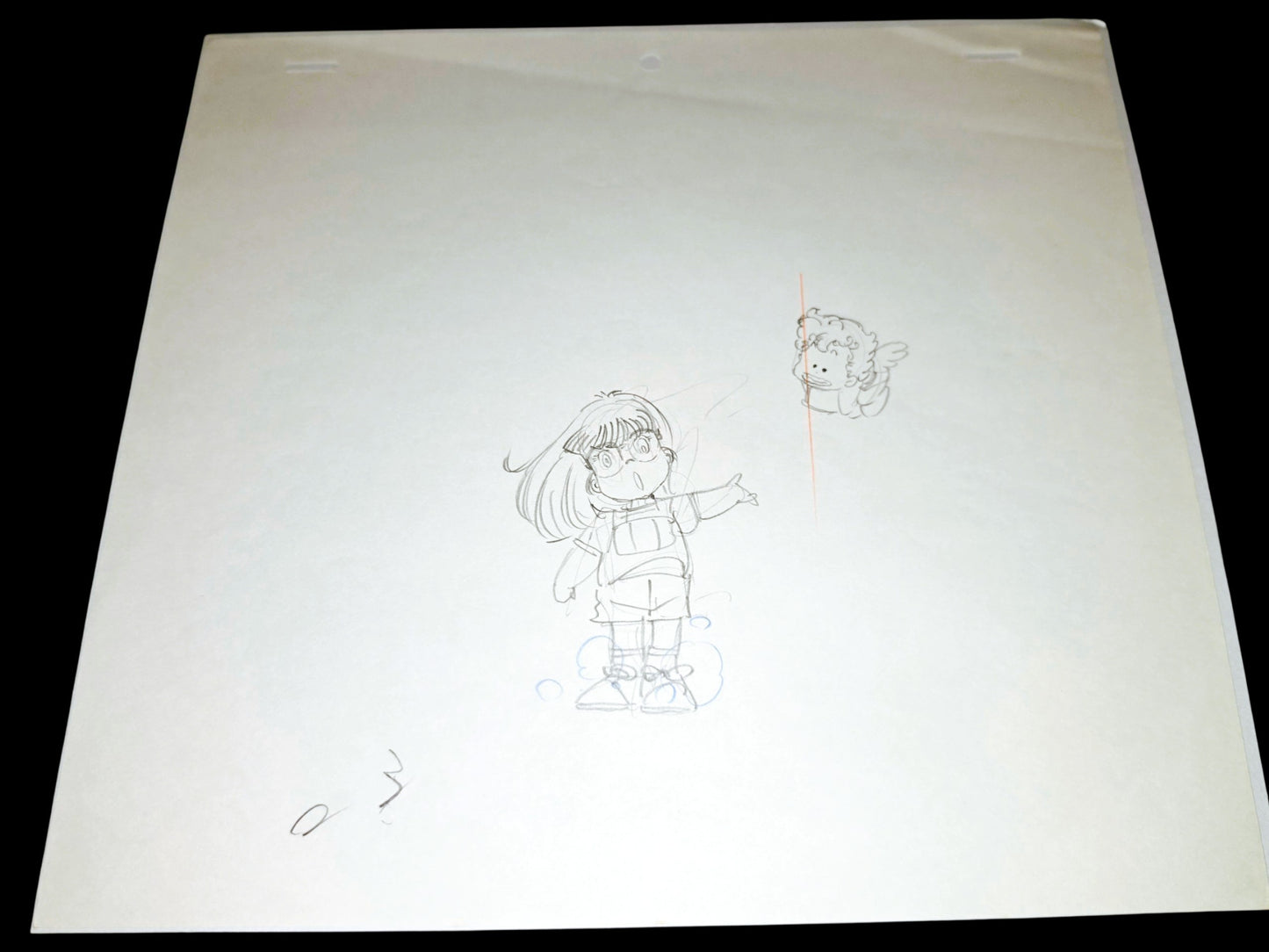 Dr Slump - Summer Vacation Anime Festival Special: The whole Arale-chan family appears!! Who is the Queen Millennia?! 2 pc Genga of Arale Norimaki