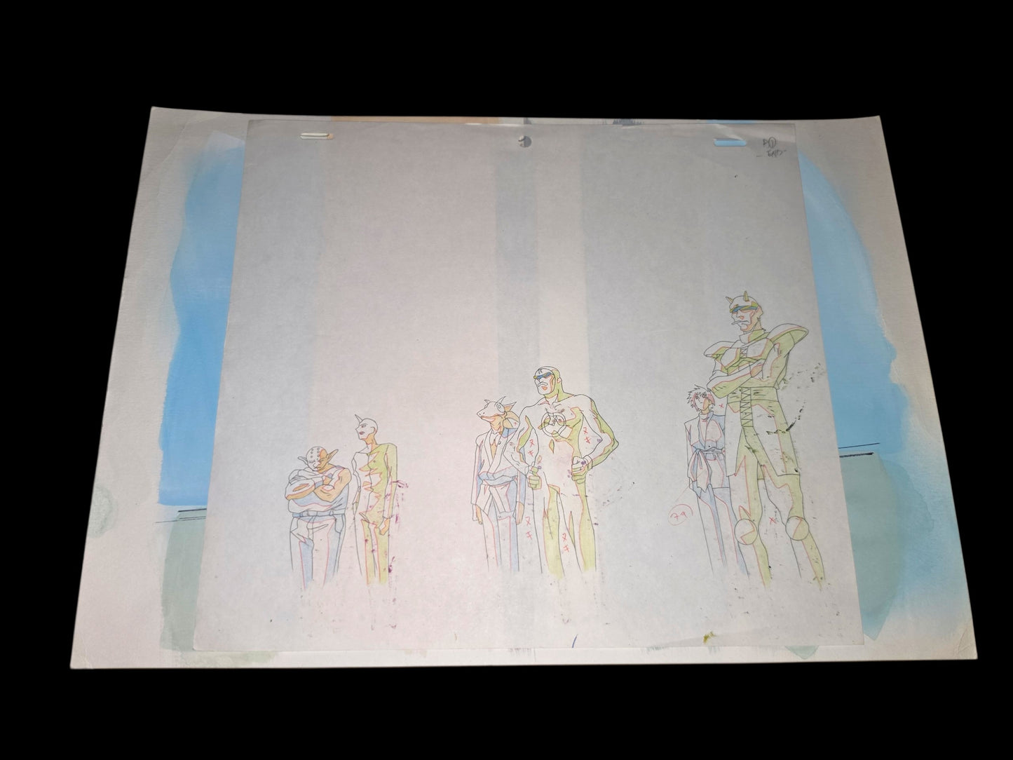 Yu Yu Hakusho: Yusuke  Urameshi & Hokushin animation cel + douga Yoshihiro Togashi