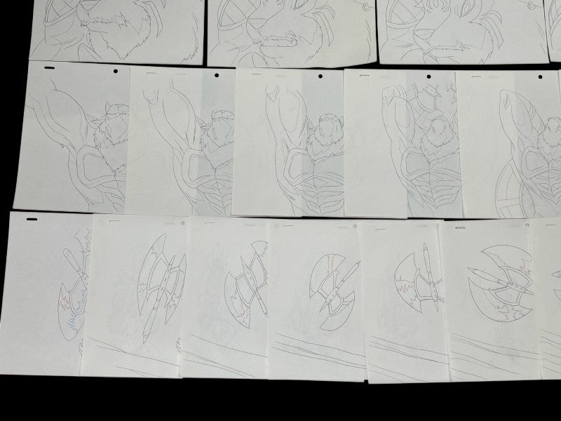 Digimon Frontier: Blizzarmon ep 21 animation genga full set