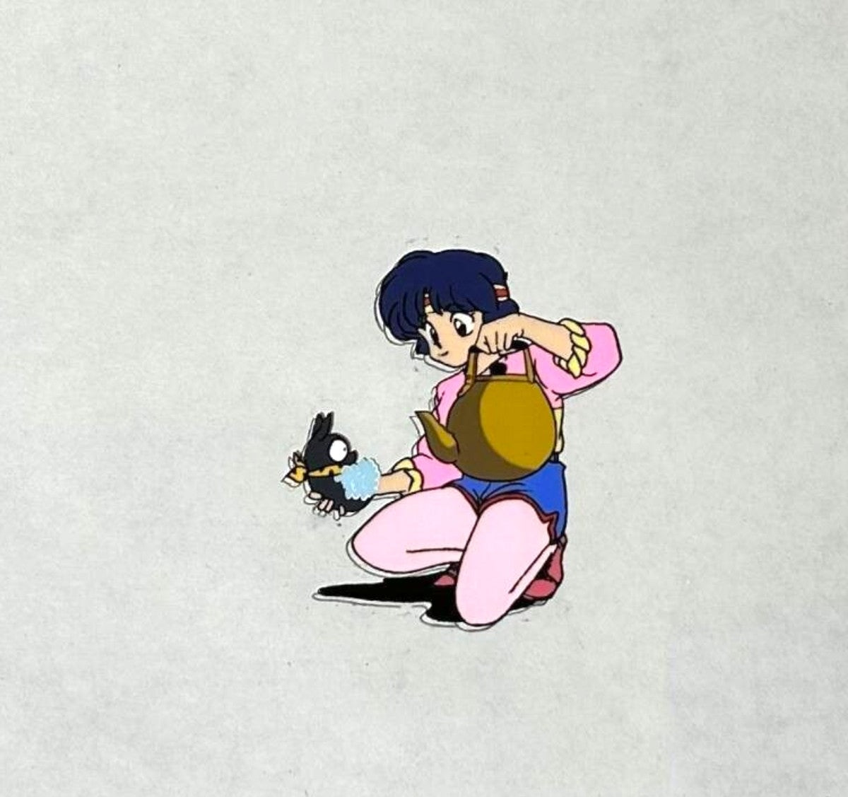 Ranma 1/2: P-chan & Akane Tendo  animation cel Rumiko Takahashi
