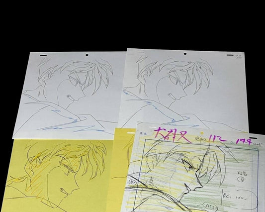 Inuyasha: Bankotsu animation layout genga 5 pc