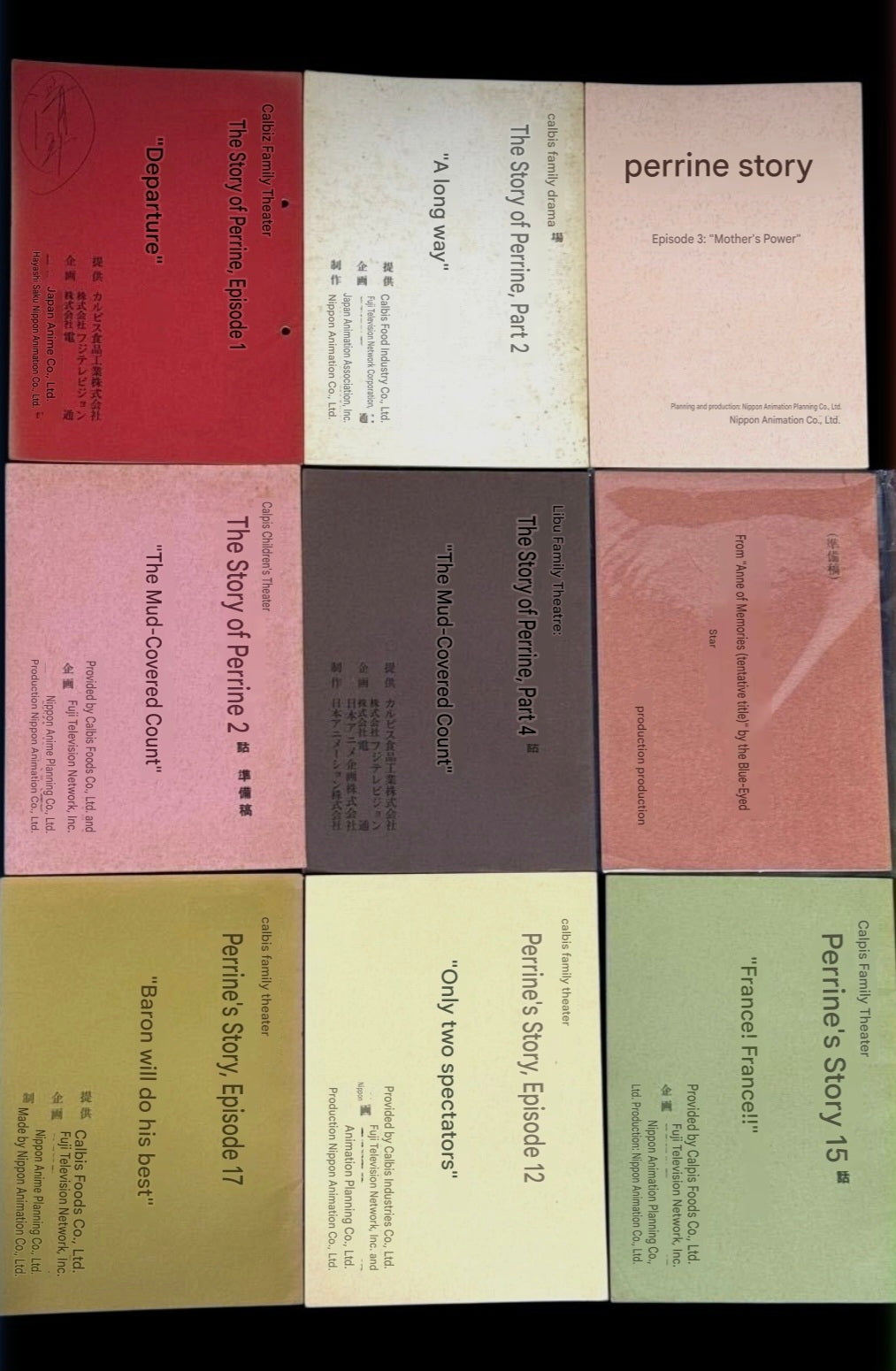 The Story of Perrine: Huge lot of scripts and Research Notes