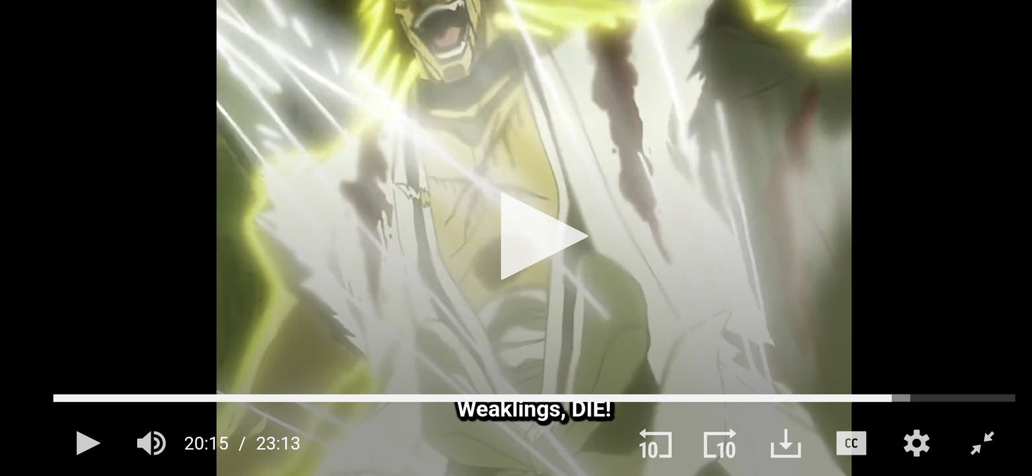 Bleach: Kenpachi Zaraki vs Ichigo animation genga