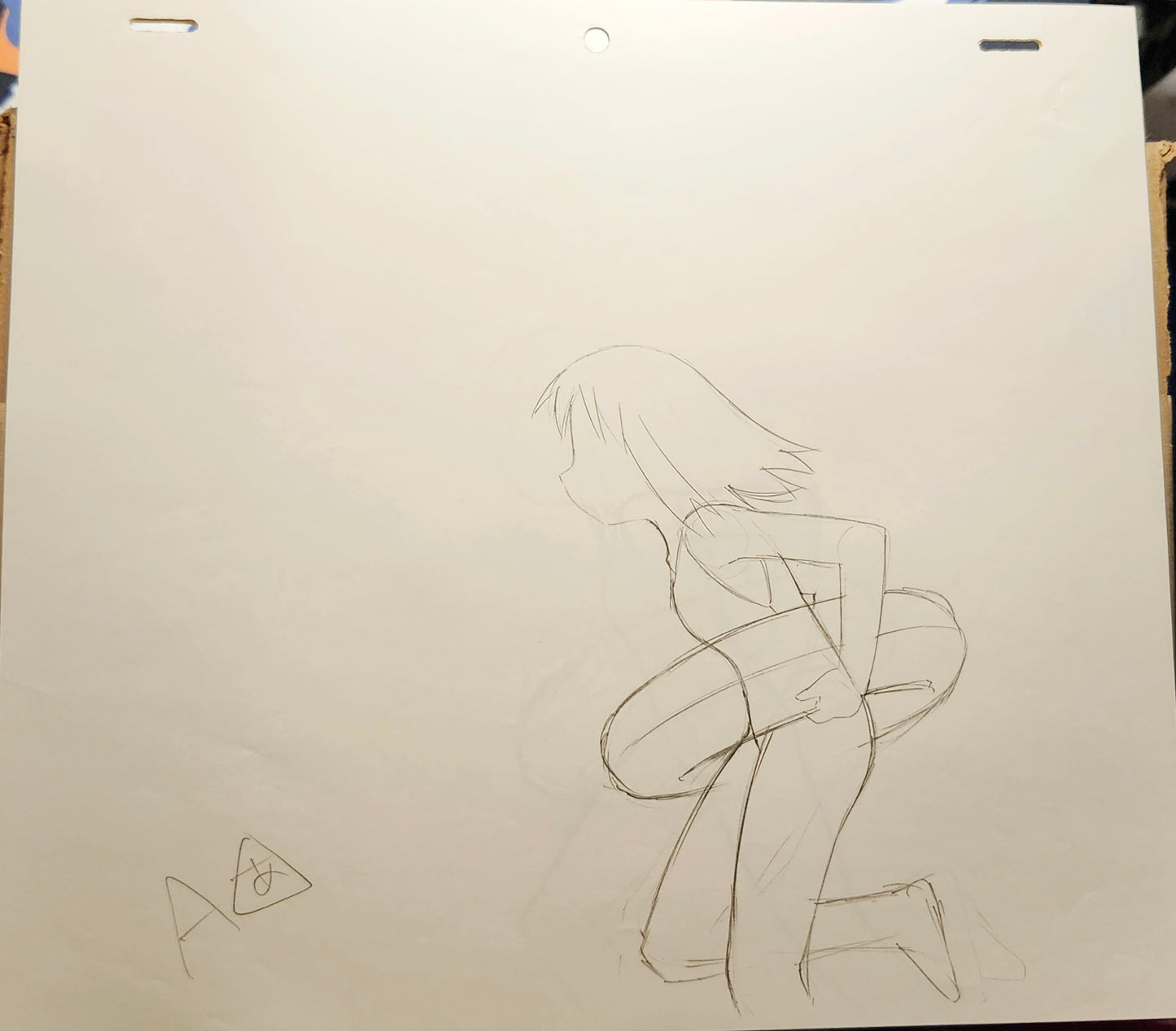 Azumanga Daioh Sakaki + Osaka animation genga set of 14