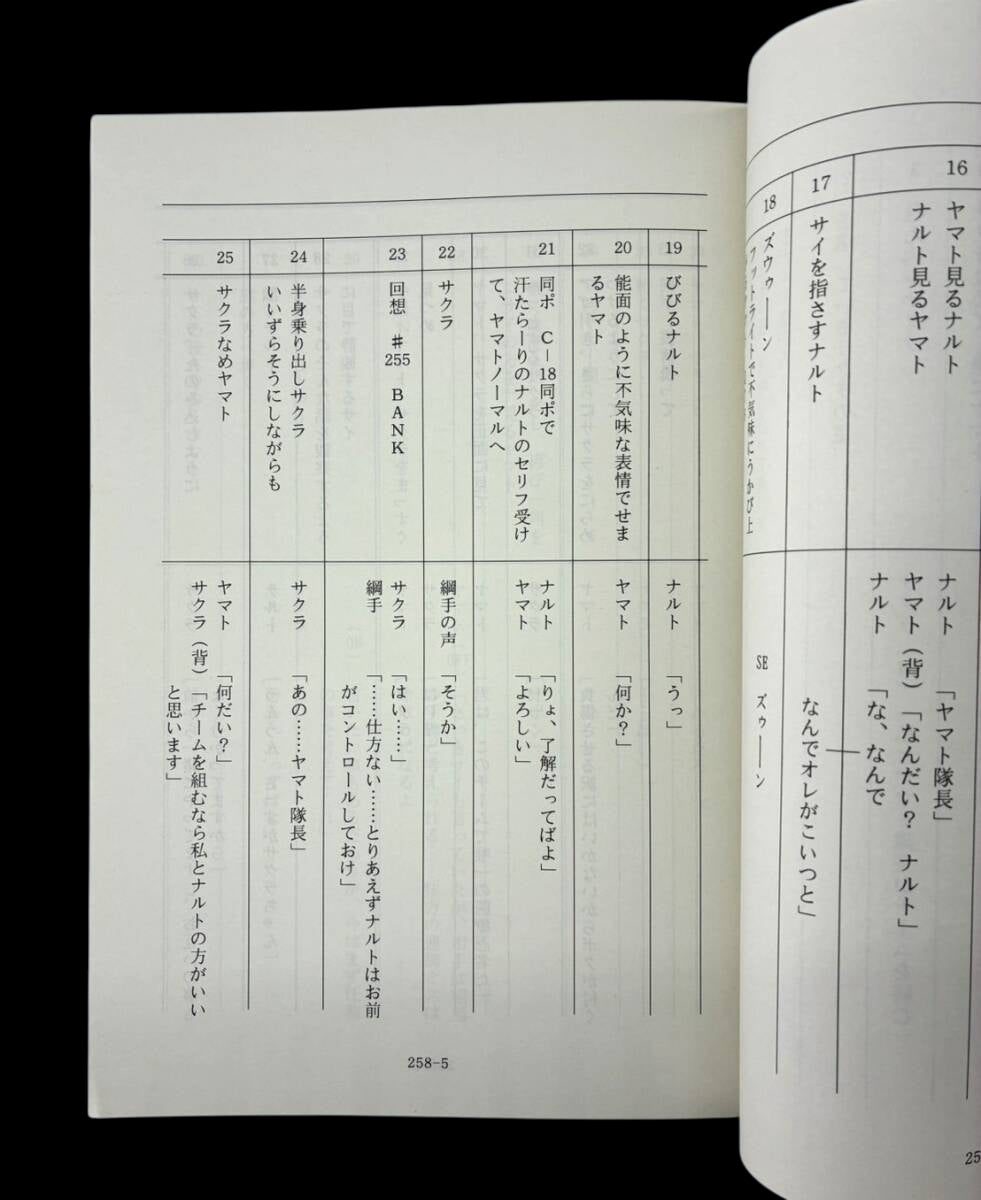 Naruto Shippuden #258 original studio script