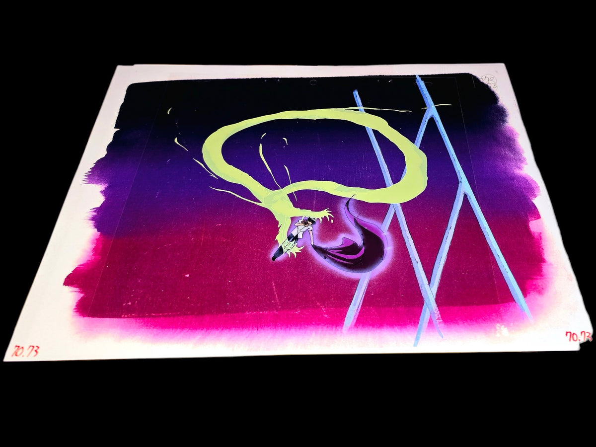 Hunter x Hunter: Chrollo vs Xeno's dragon technique animation cel (last ep)