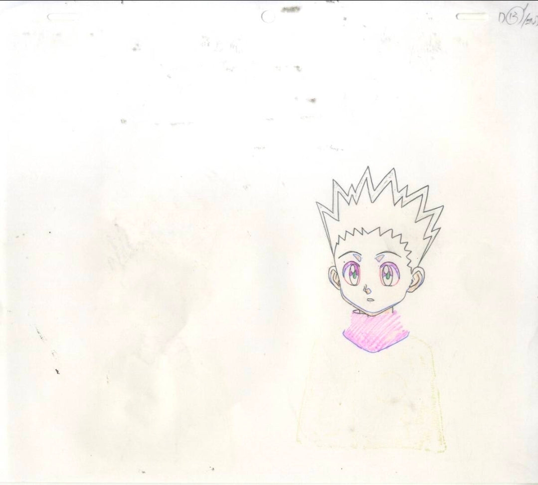 Hunter x Hunter: Killua + Gon animation cel + background 4 pc