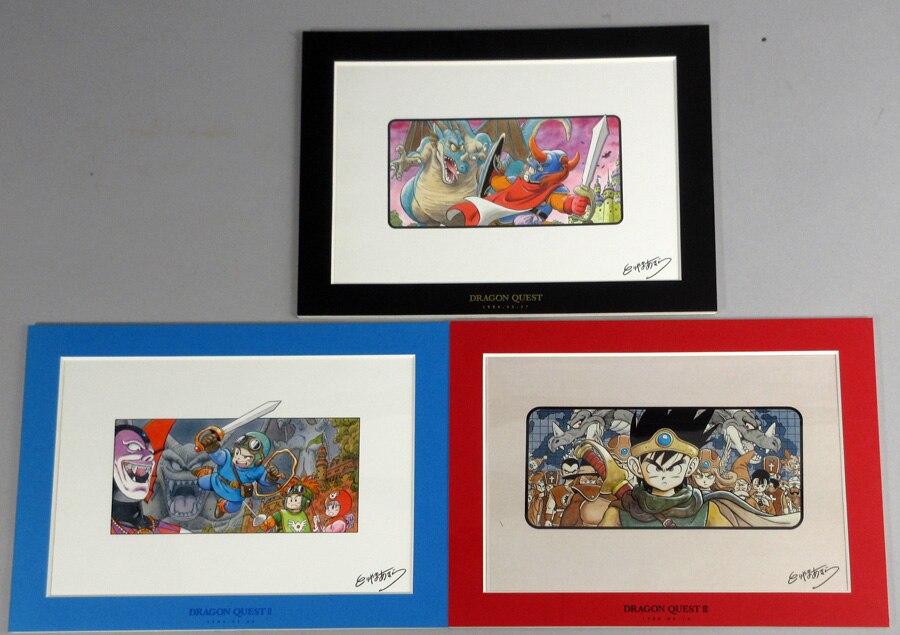 Dragon quest 30th anniversary Fine Graph Illustration 3 piece set