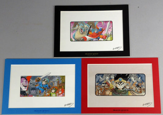 Dragon quest 30th anniversary Fine Graph Illustration 3 piece set