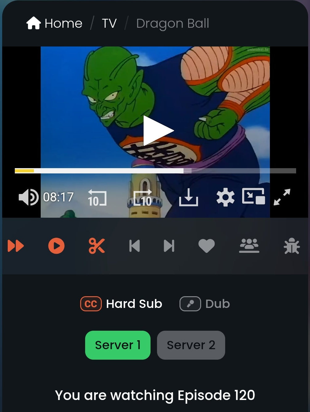 Dragonball: Piccolo Daimao animation genga #3 2 pc