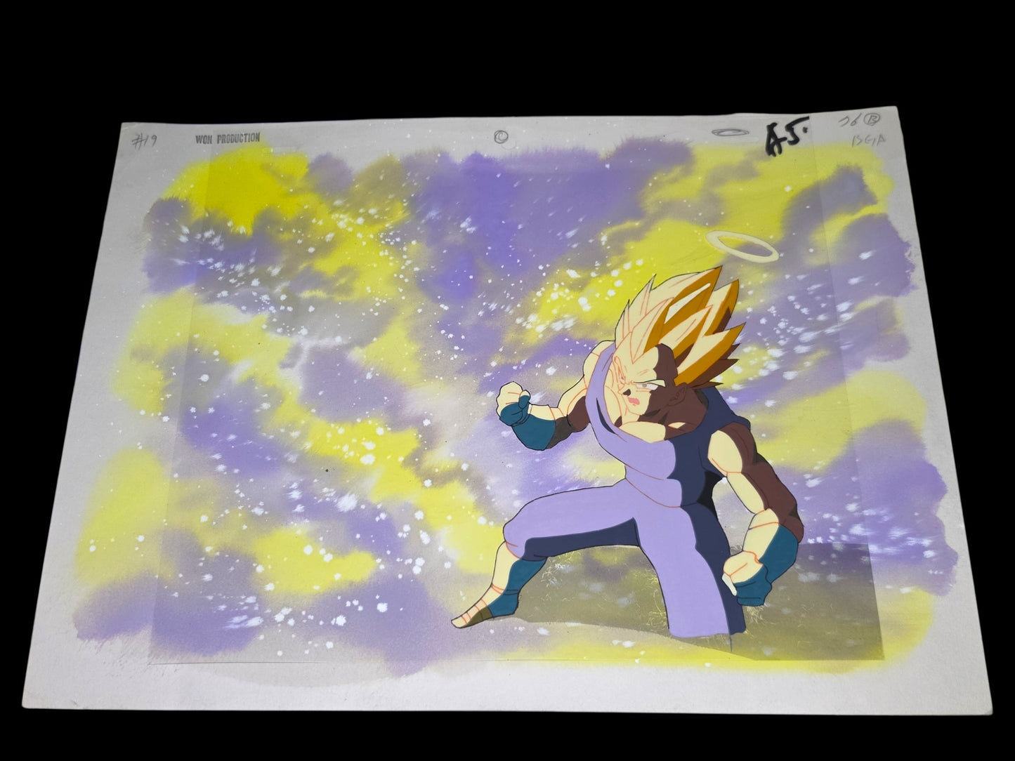 Dragonball Z: SSJ Vegeta animation cel Akira Toriyama