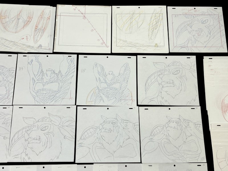 Digimon Frontier: Blizzarmon ep 21 animation genga full set