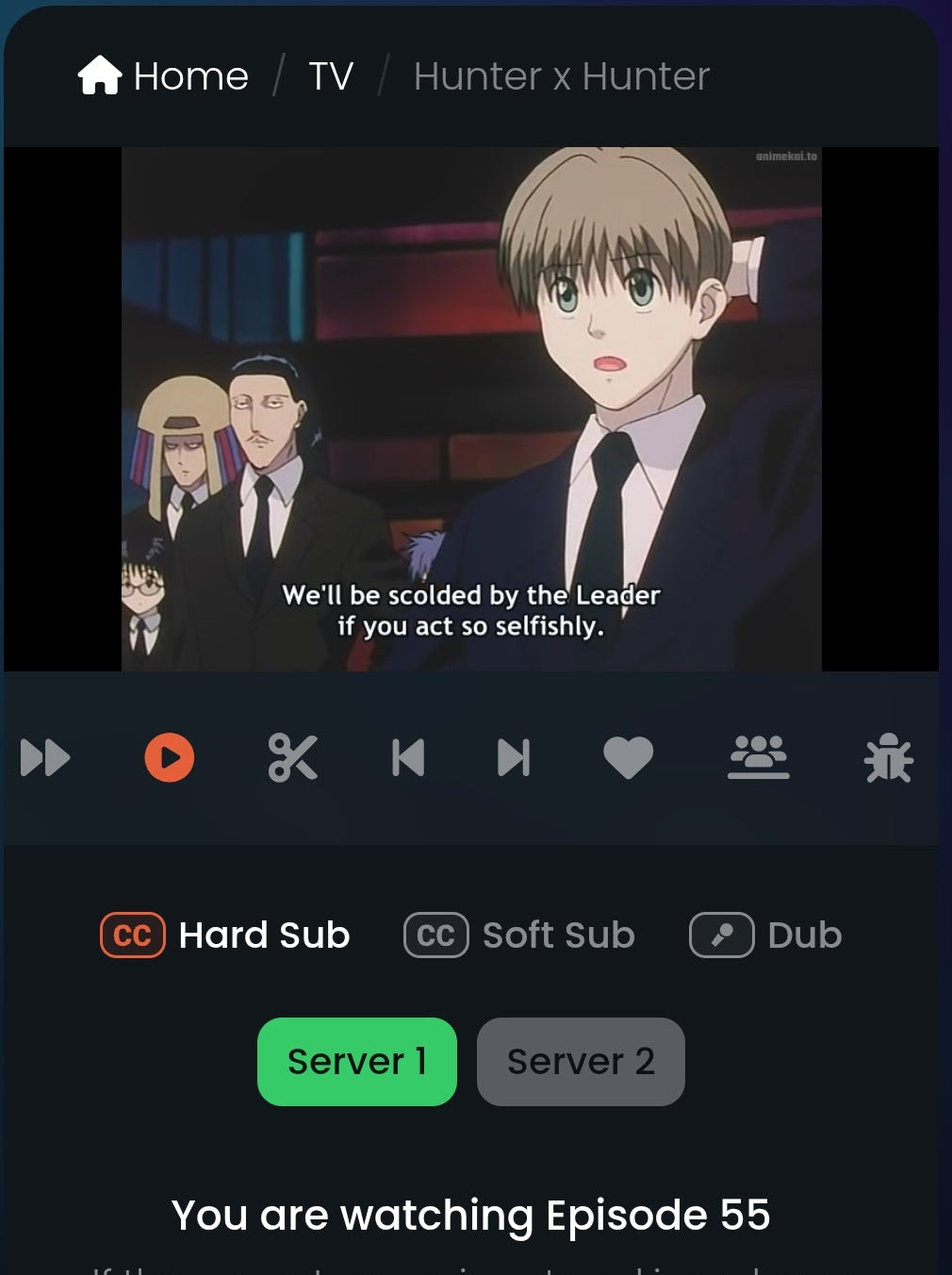 Hunter X Hunter: Shalnark animation Cel 2pc