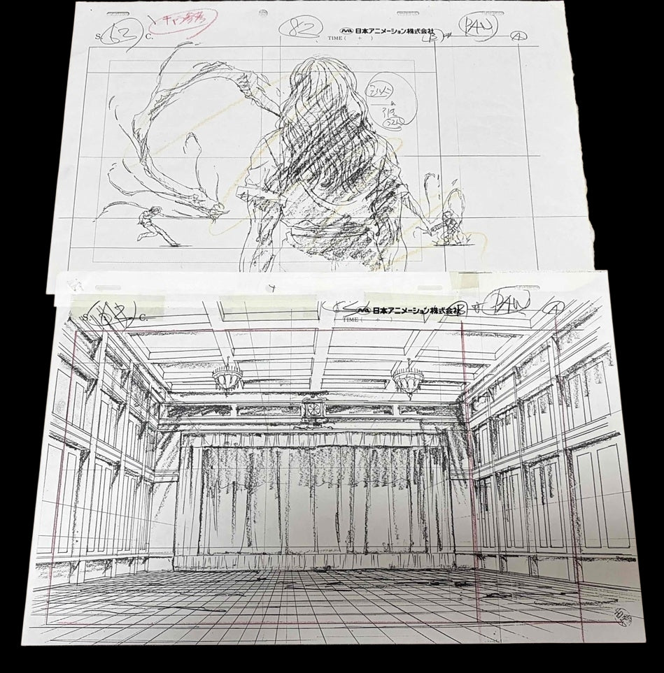 Hunter x Hunter: Silva + Xeno vs Chrollo animation douga pan set