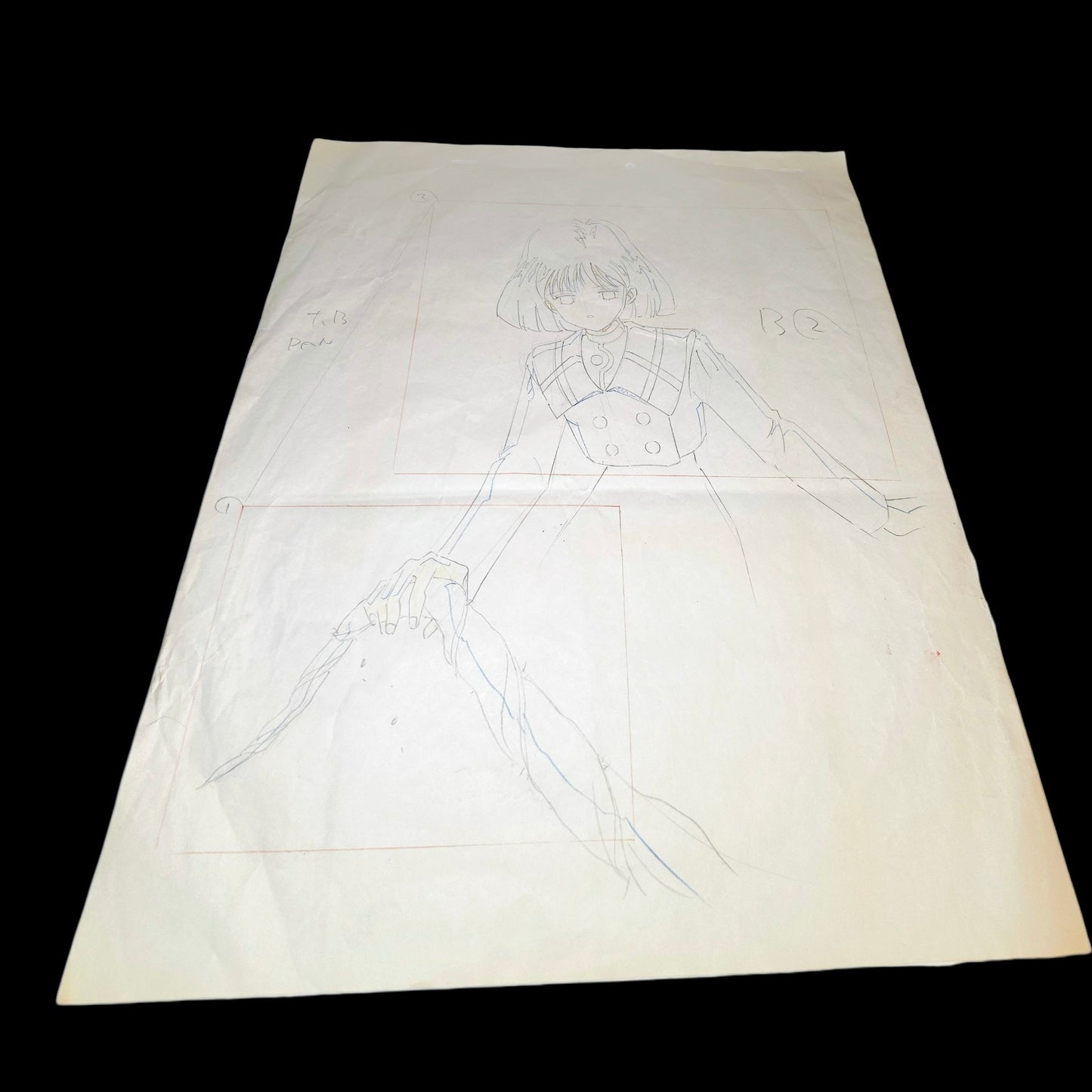 Sailor Moon: Hotaru Tomoe / Sailor Saturn pan animation genga 3 pc