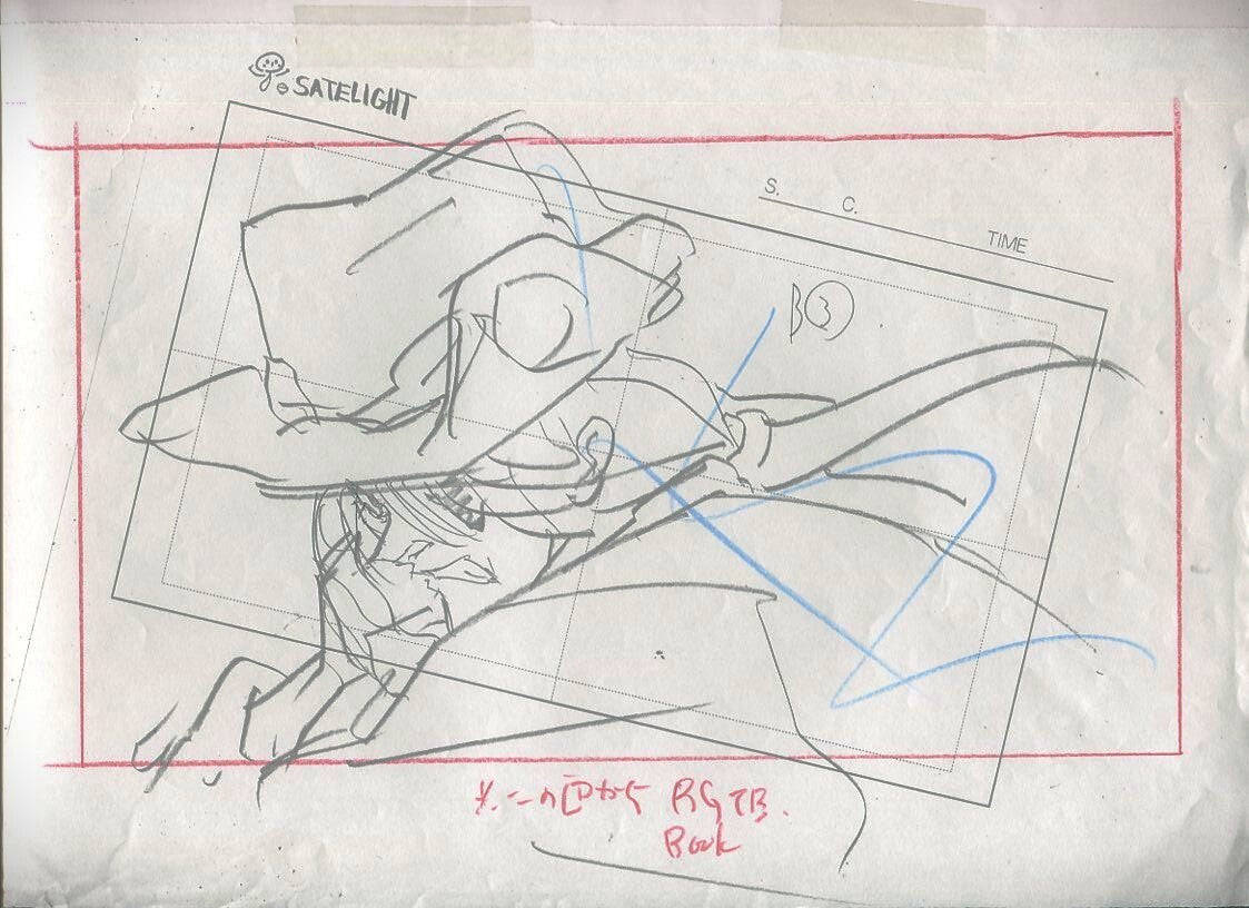 Hellsing Ultimate: animation layout genga