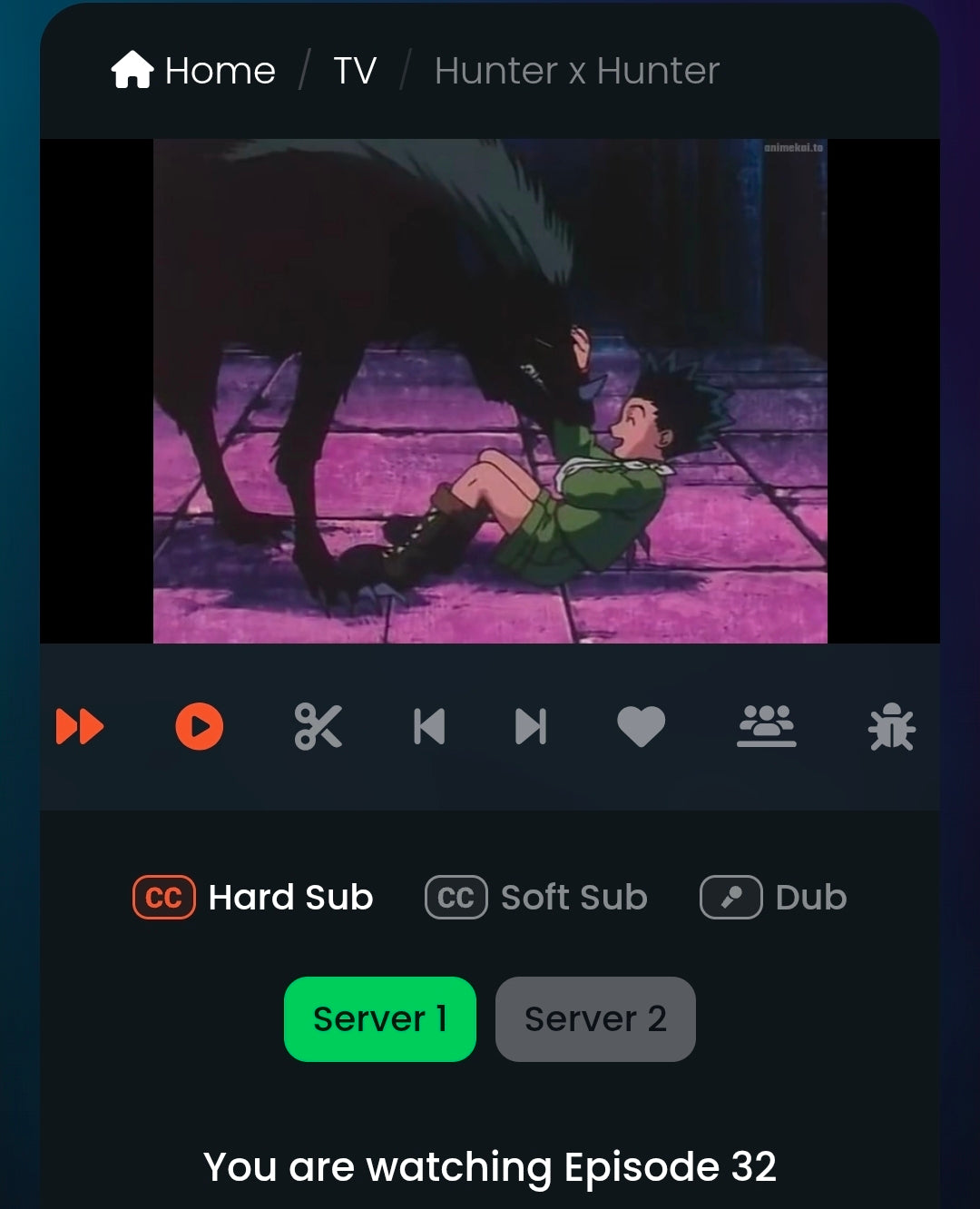 Hunter x Hunter: Gon animation cel with original background