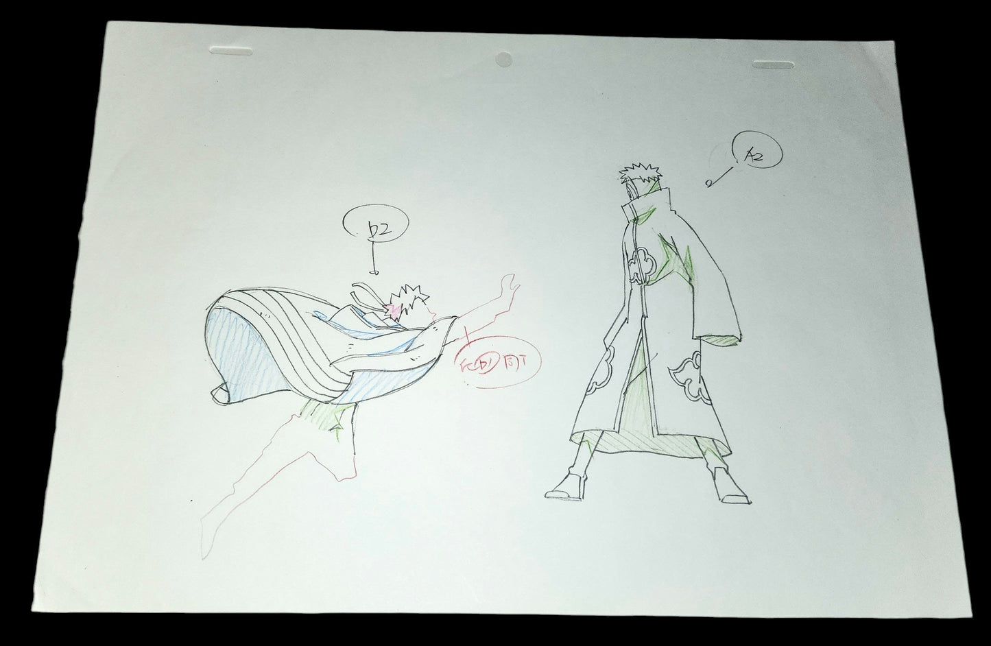 Naruto Shippuden: Naruto's Rasengan vs Tobi animation pan genga full set 31 pc