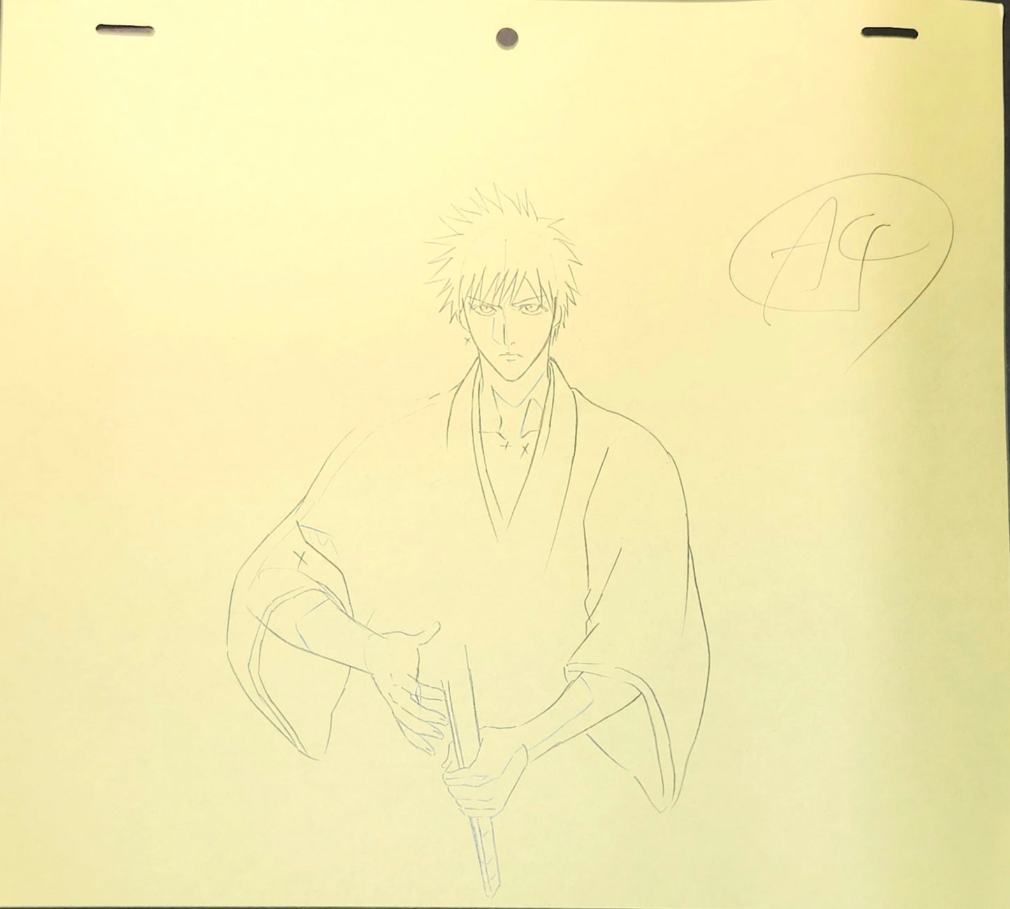 Bleach Ichigo animation genga 8 piece