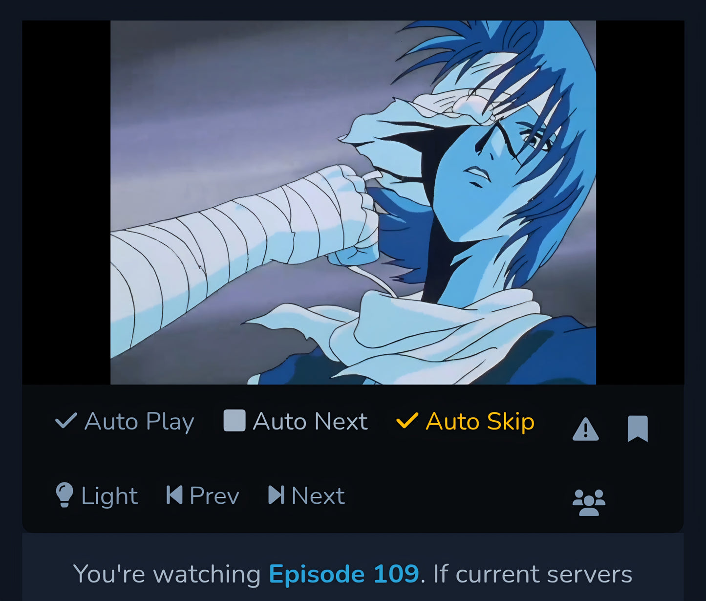 Yu Yu Hakusho: Mukuro vs Hiei animation cel  Yoshihiro Togashi
