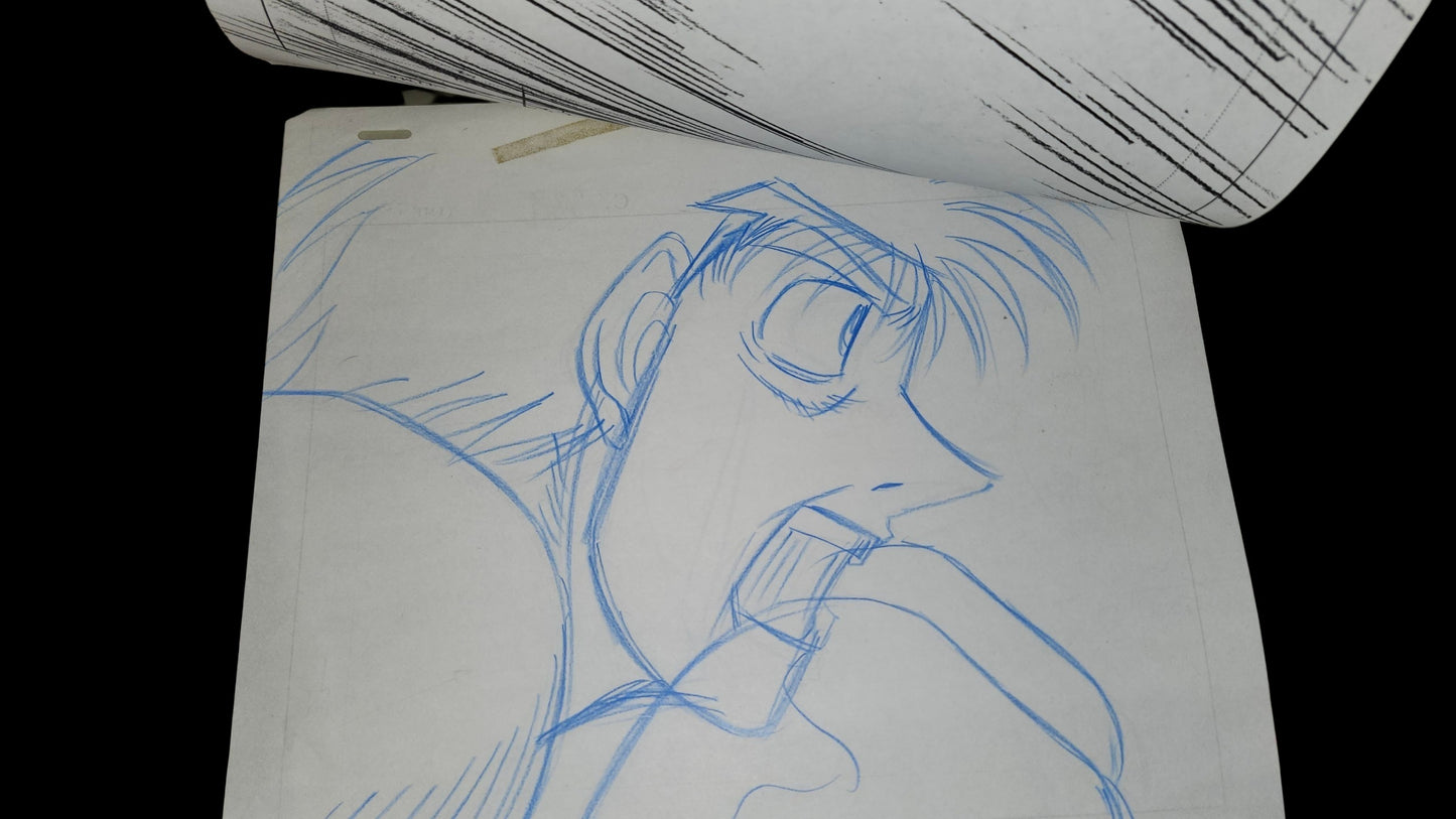 Hajime no Ippo: Ippo animation layout genga