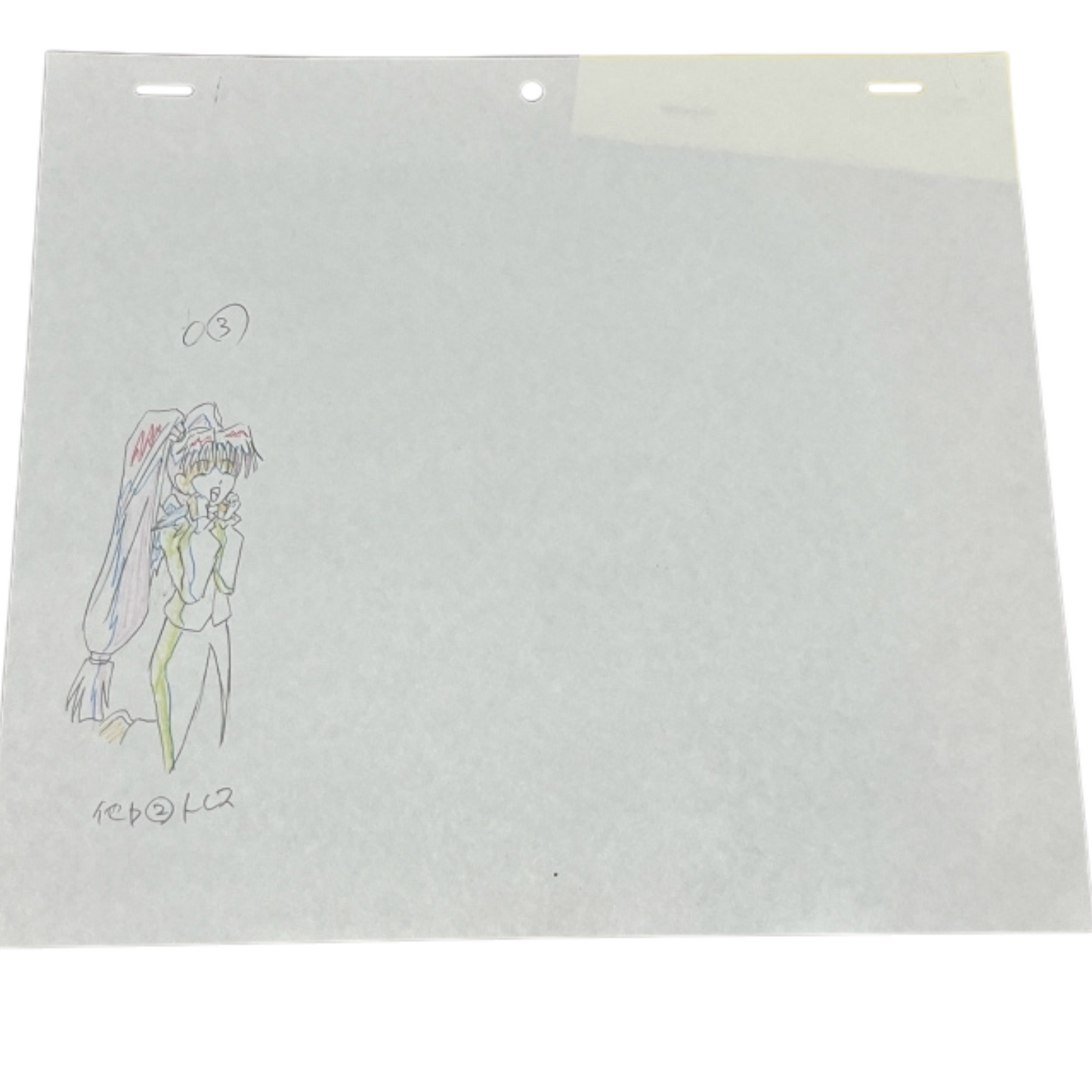 Happy☆Lesson: Group shot animation genga + douga 25 pc lot