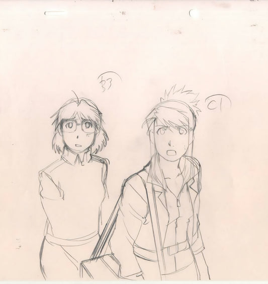 Fullmetal Alchemist Movie: Winry Rockbell & Sheska animation Genga
