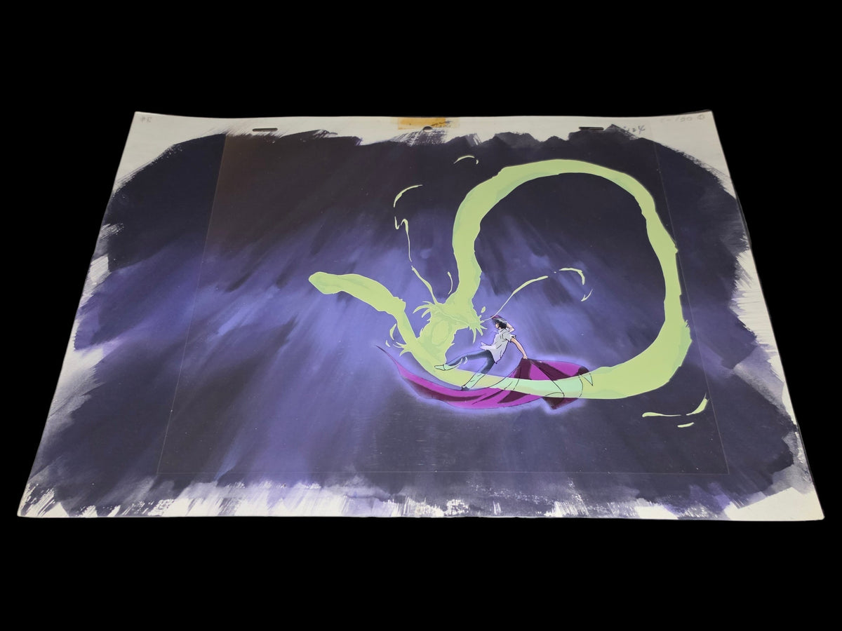 Hunter x Hunter: Chrollo vs Xeno's dragon technique animation cel (last ep)
