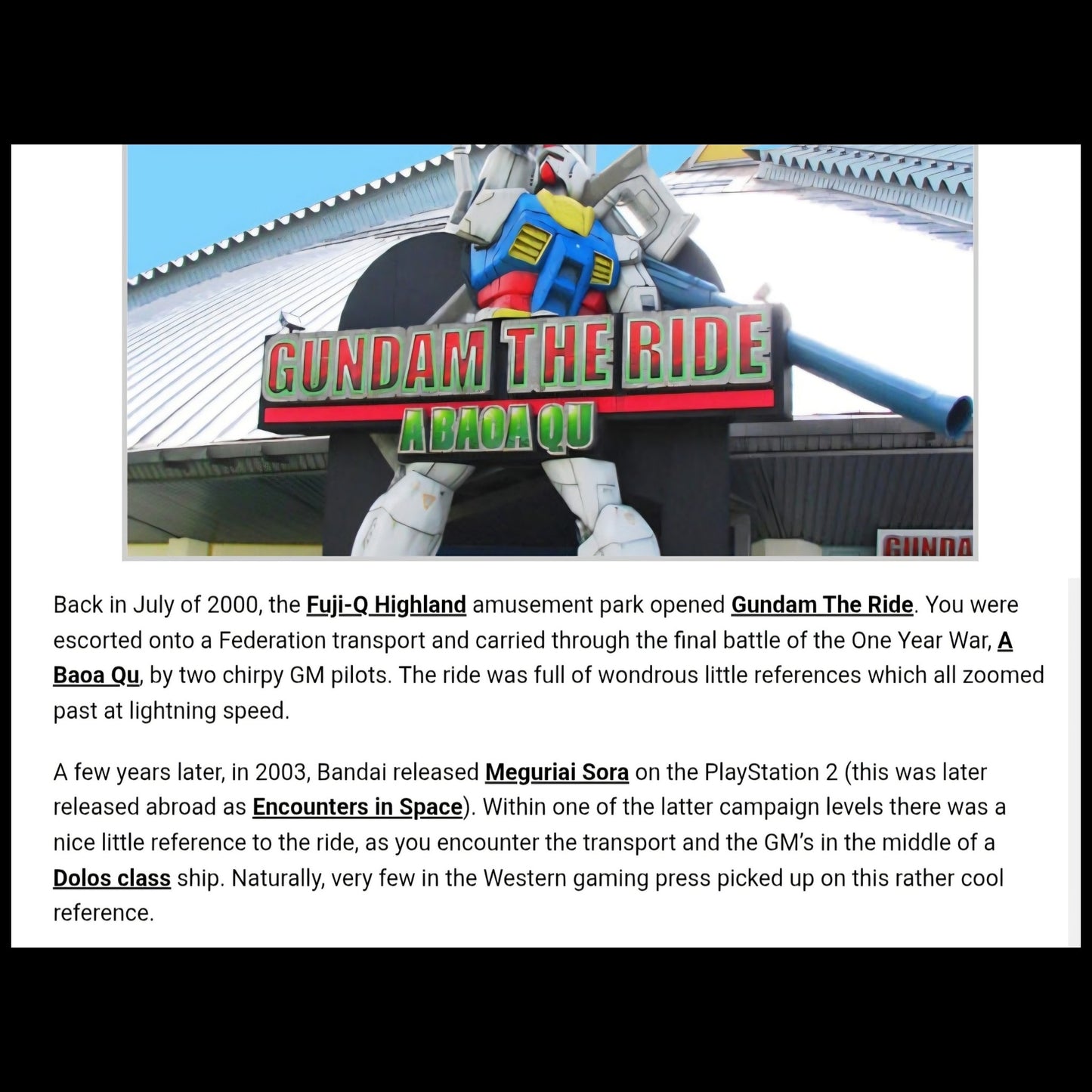 Mobile Suit Gundam The ride: Rare & Unique genga of Gundam character w Thomas the tank engine Nod