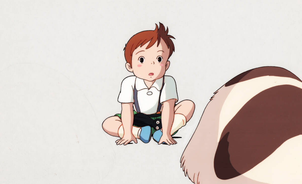 Ghibli Kiki's Delivery Service: Jiji + Jeff animation Cel