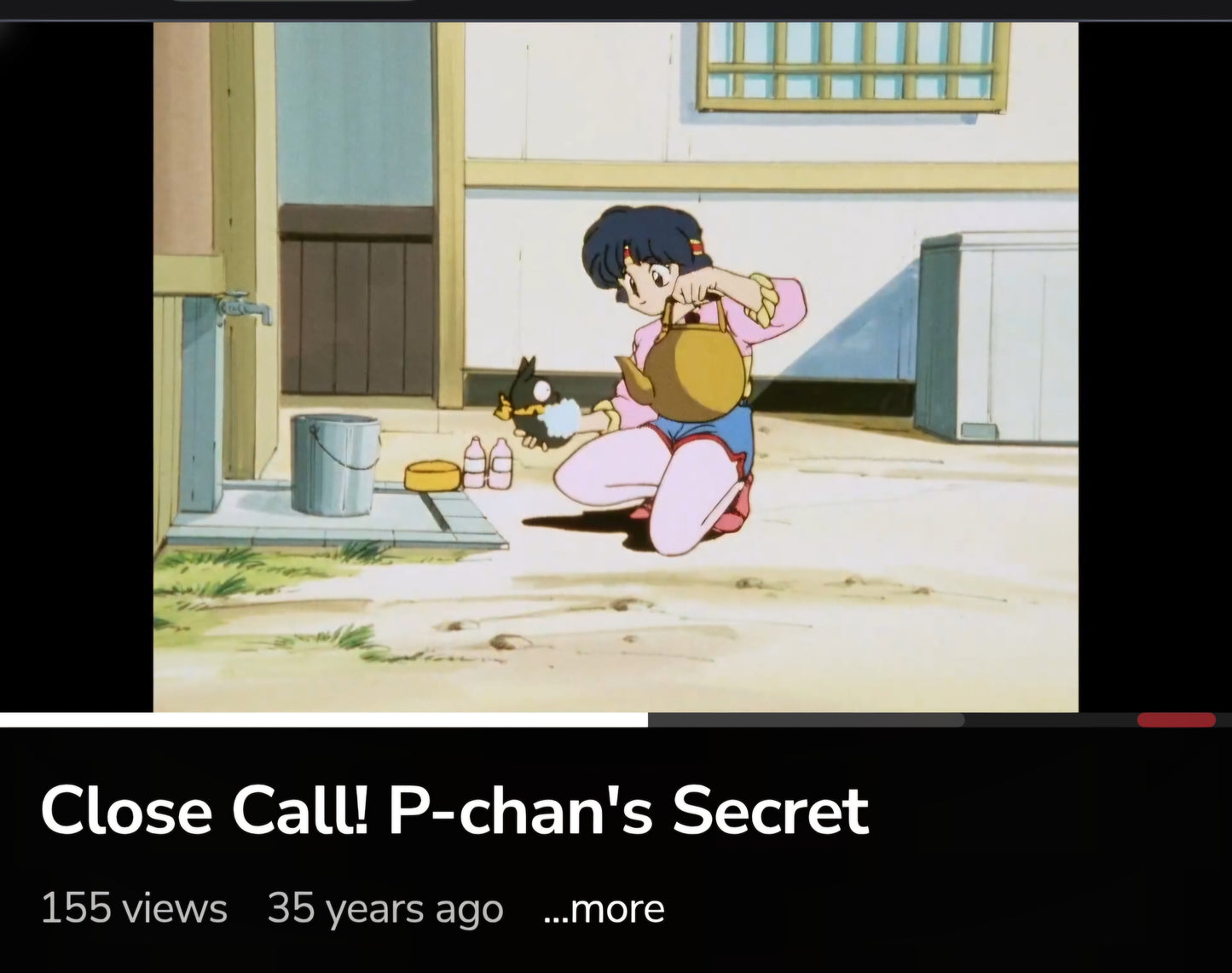 Ranma 1/2: P-chan & Akane Tendo  animation cel Rumiko Takahashi
