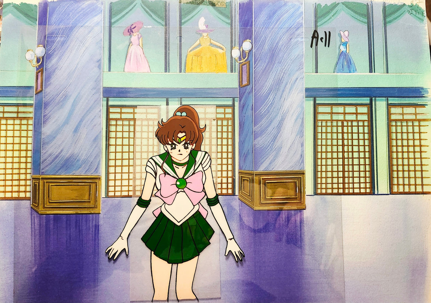 Sailor moon: Sailor Jupiter (Kino Makoto) animation cel